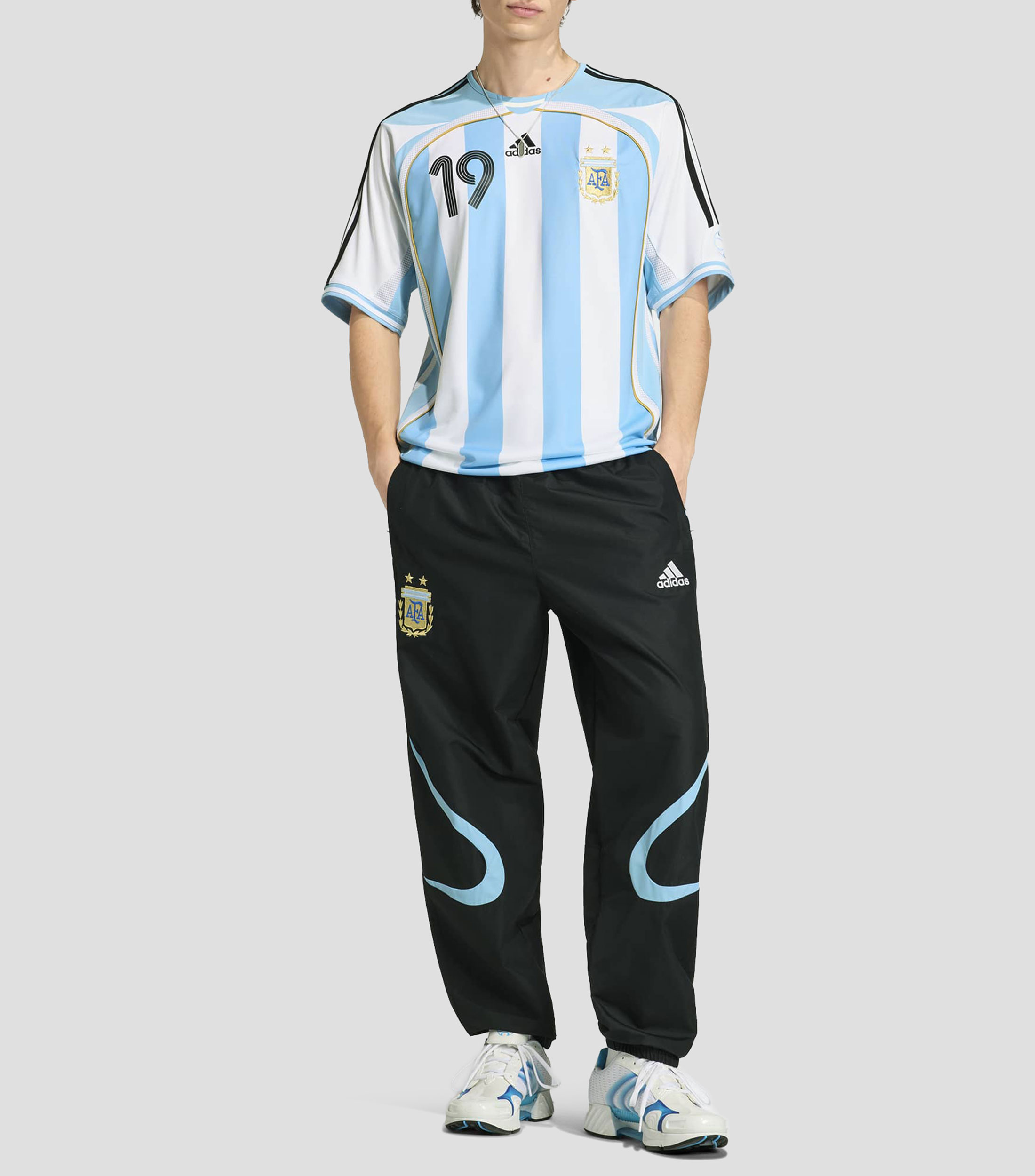 Jersey cuello redondo manga corta estampado Argentina Hombre